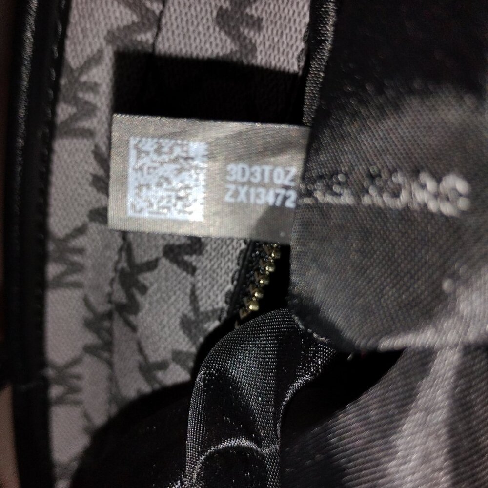 Michael Kors Emry Zip Top Tote - Large ,Black/Gray Monogram - Picture 14 of 14